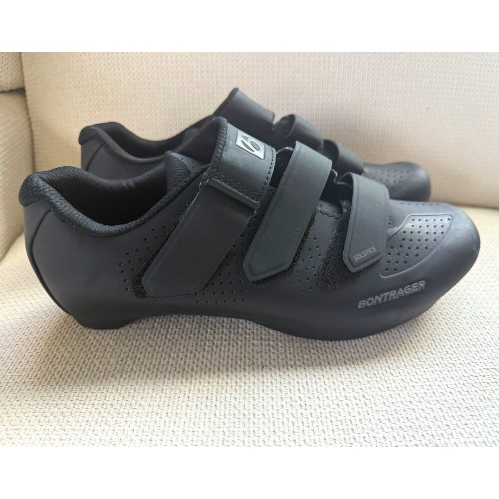 Bontrager Solstice Road Cycling Shoes 2-Bolt Hook & Loop Black EU 42 US 9